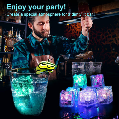 Maylai color-changing cubes for poolside cocktails and pool décor