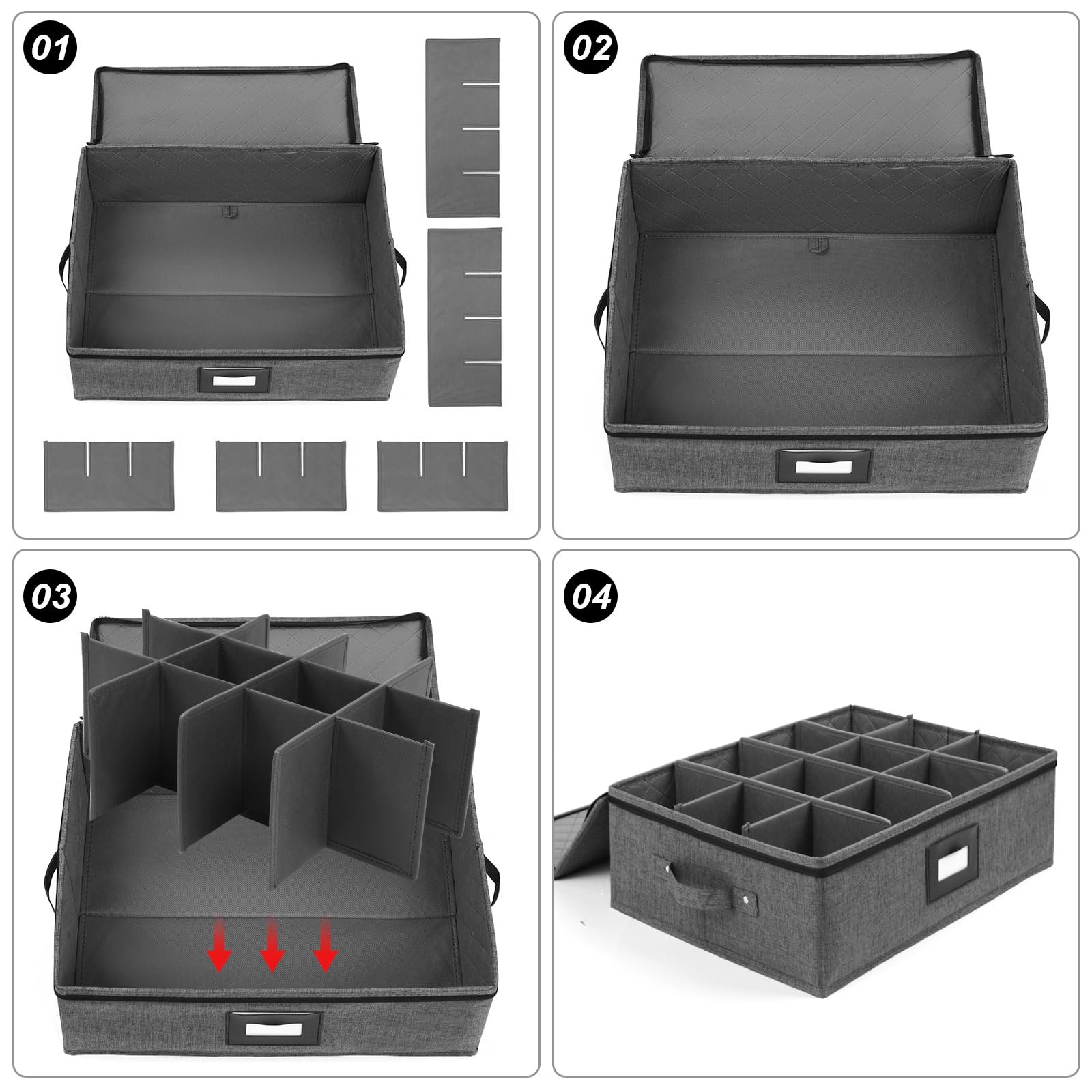 Mayniu cup storage box with strong handles supports safe moving