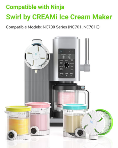 Mbetter swirl lid airtight seal maintains flavor and prevents odors