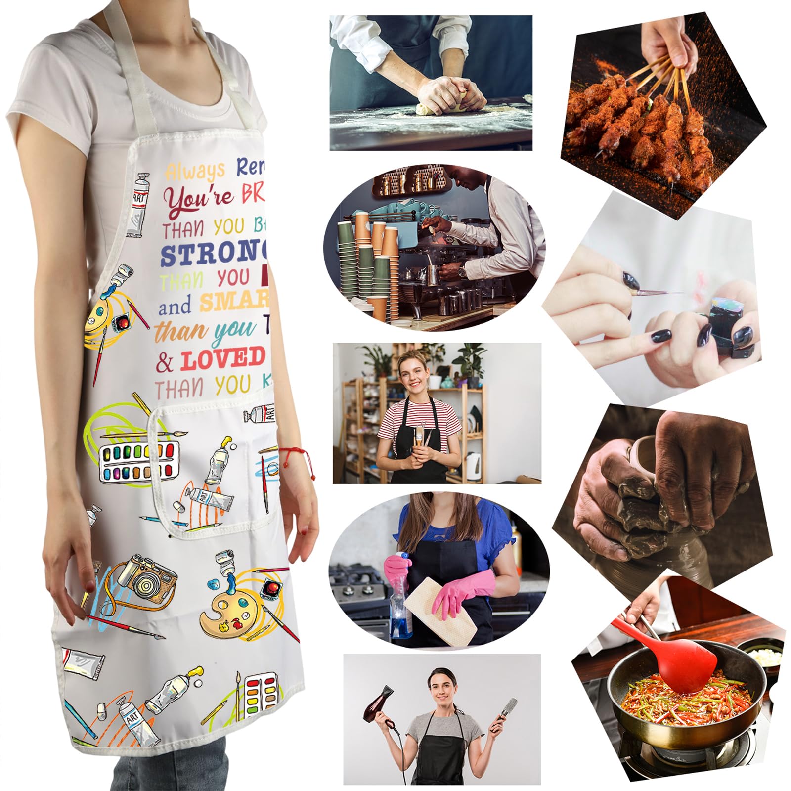 MBMSO Braver Art Apron durable non-pilling material resists wear