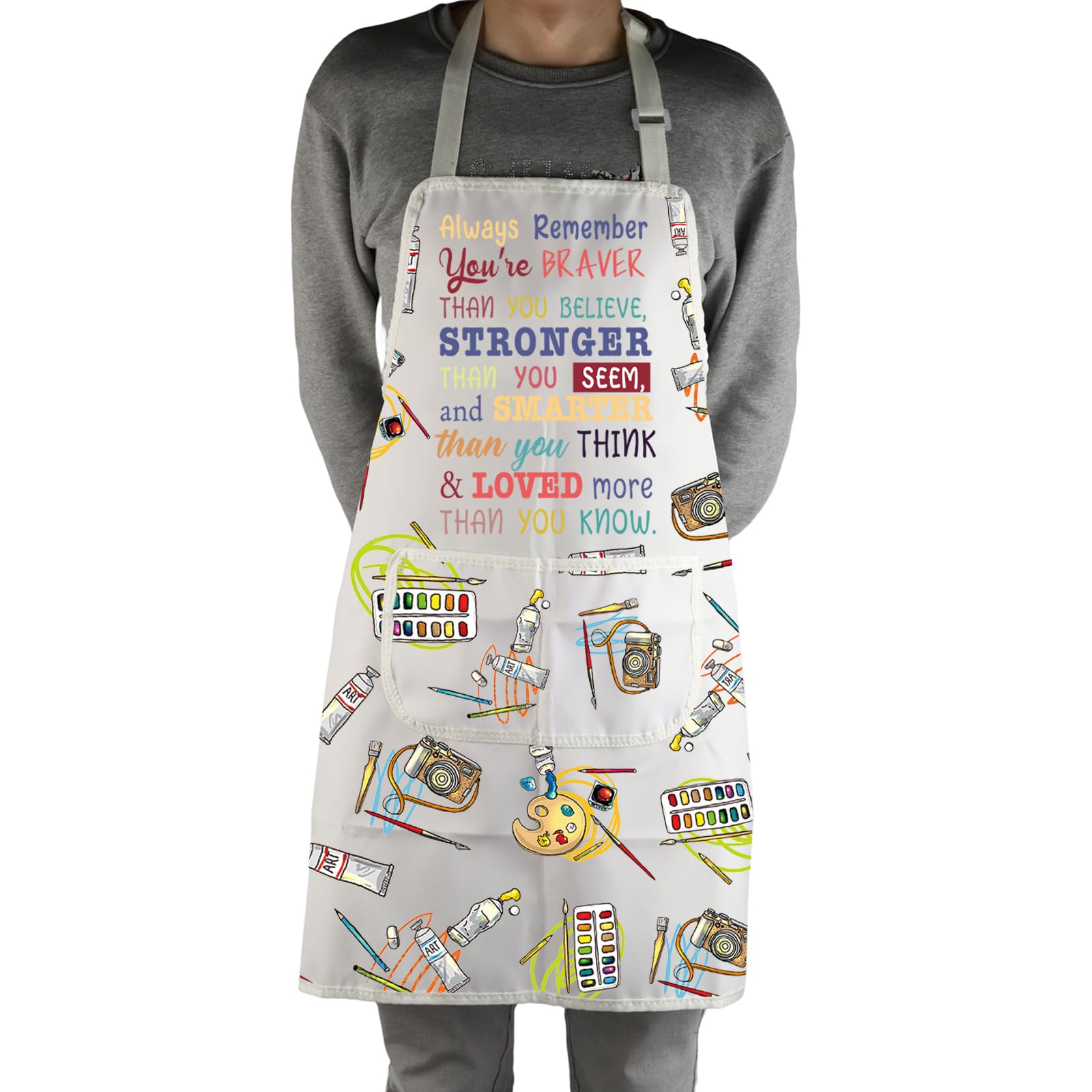 MBMSO Braver Art Apron full length protection during messy art projects