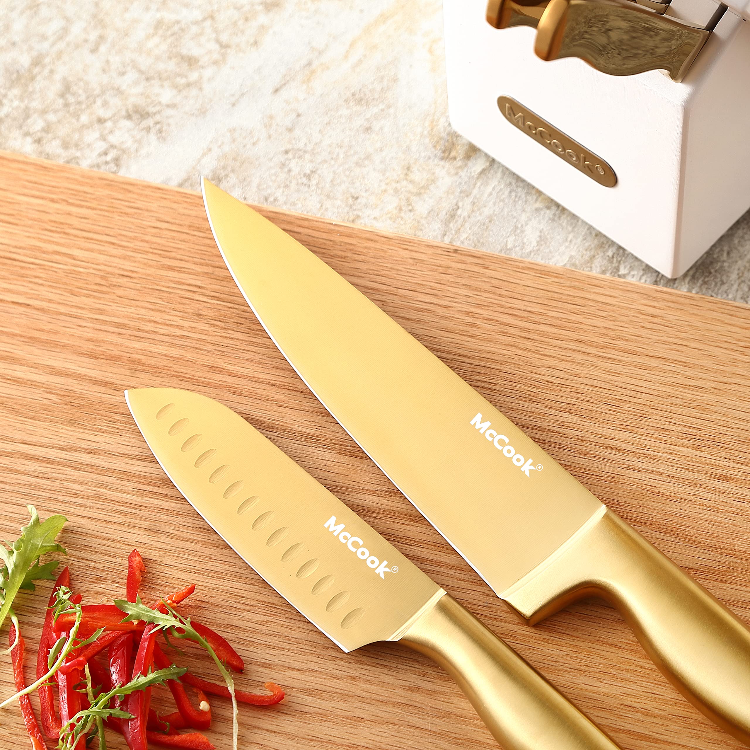 McCook 4.5-inch pizza knife for neat slices.