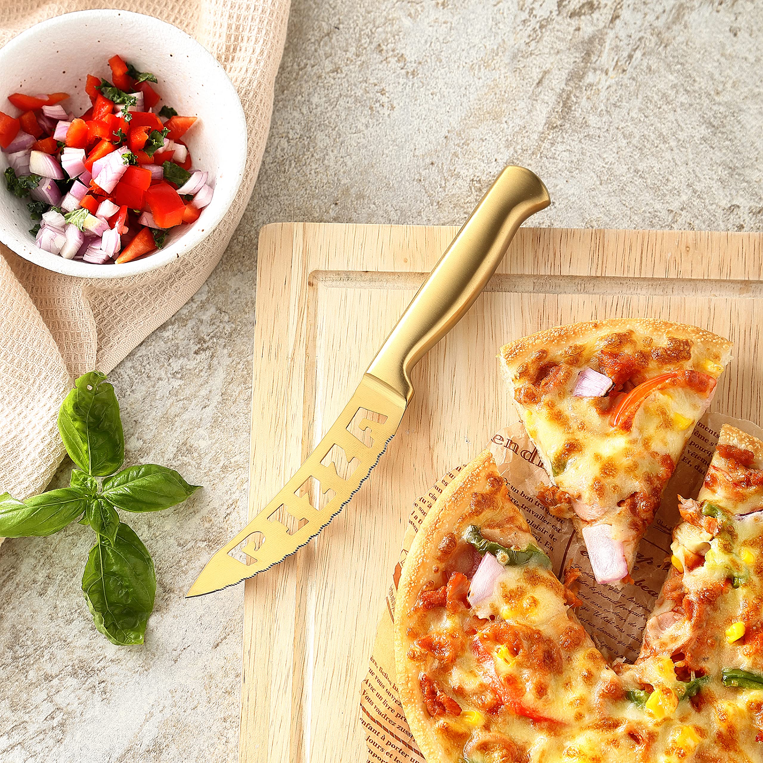 McCook 5-inch santoku knife for small prep tasks.