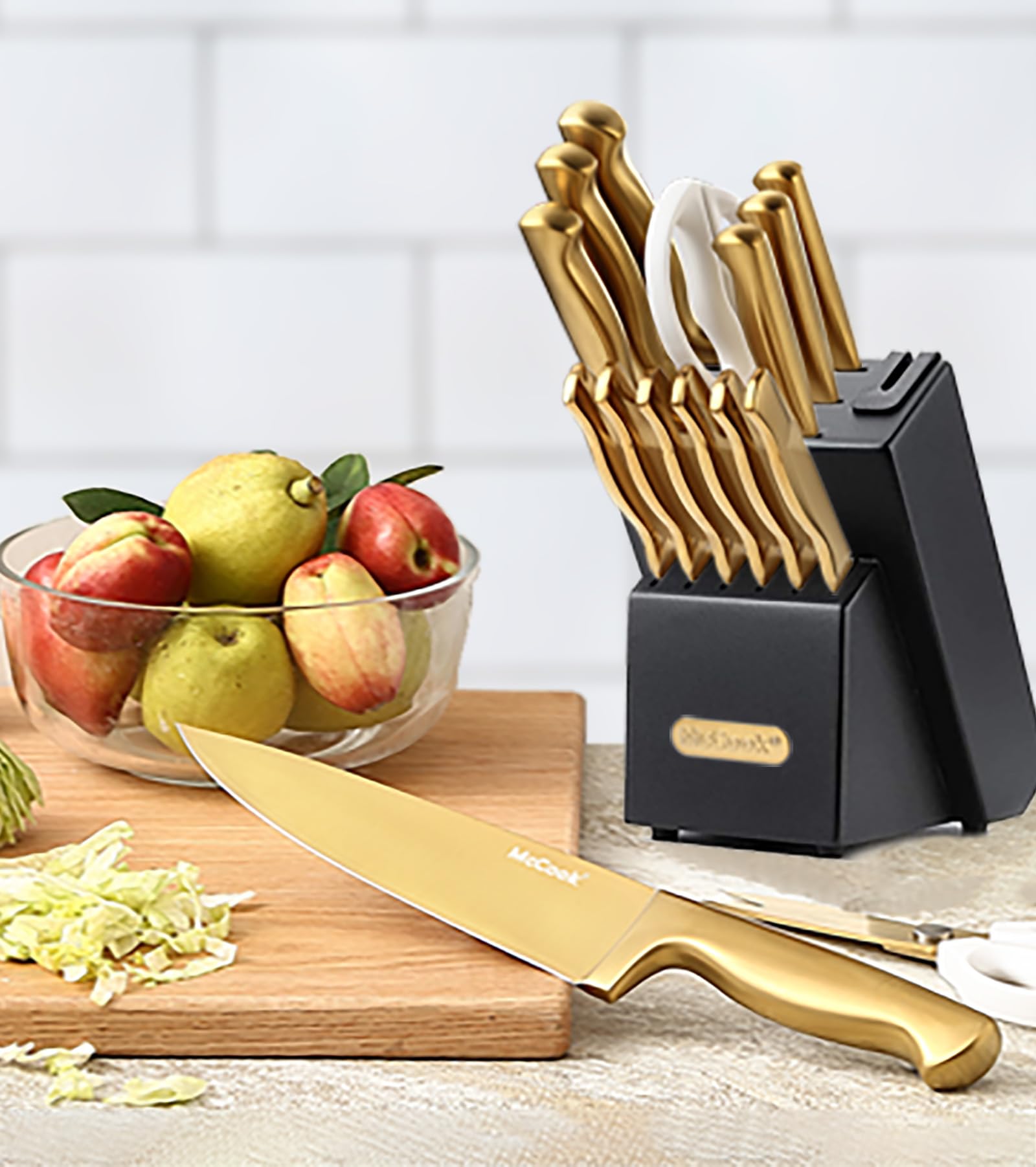 McCook 5-inch Santoku knife ideal for mincing and dicing