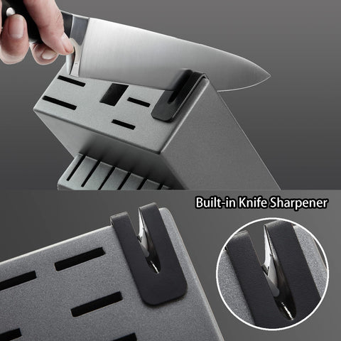 McCook 8-inch slicing knife built-in sharpener supports clean, even slices for roasts