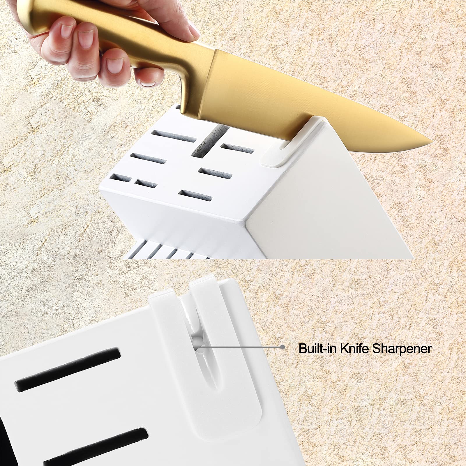 McCook 8-inch slicing knife delivers smooth, even cuts.