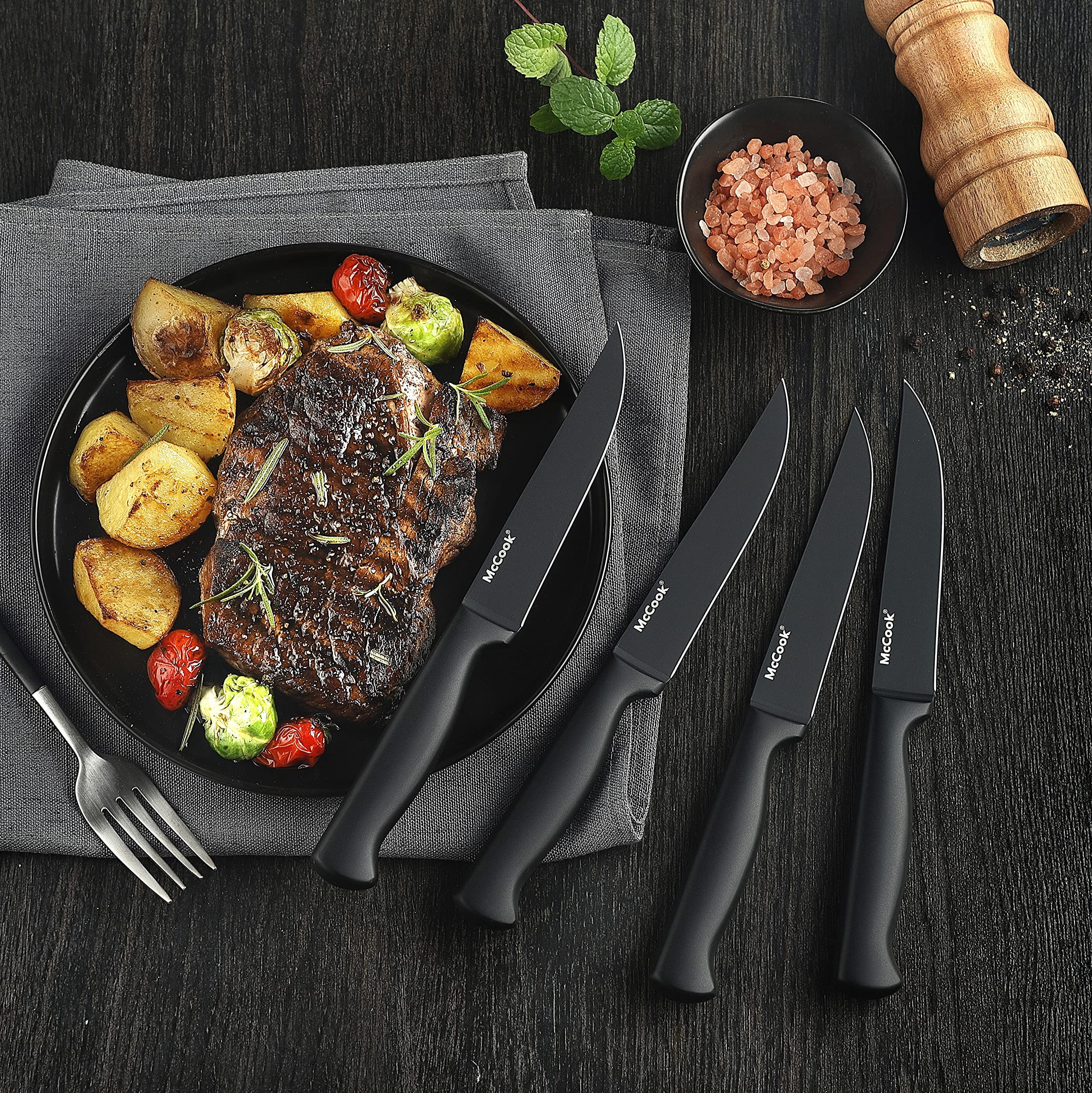 McCook 8-inch slicing knife ideal for even-thin slices of meat and vegetables