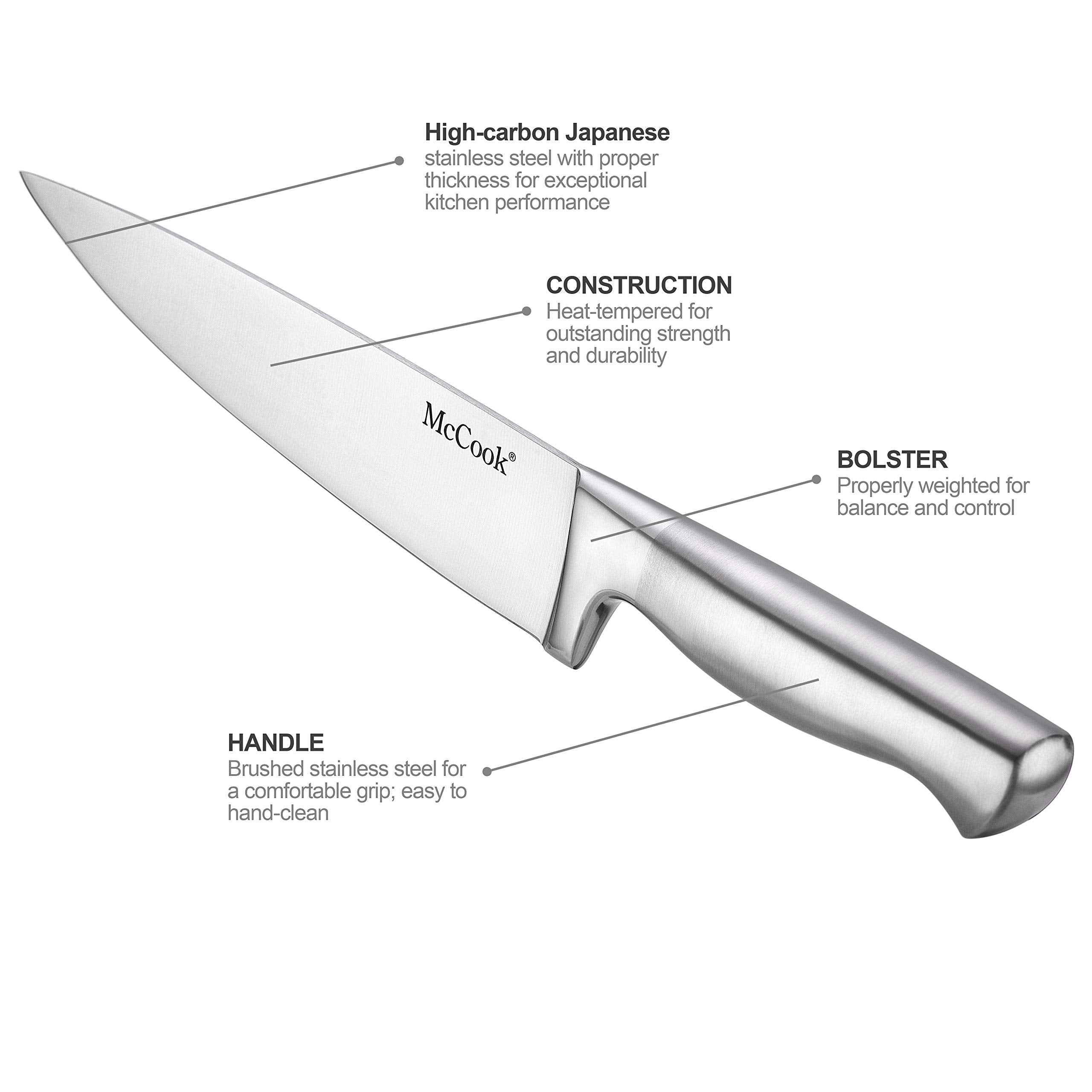 McCook kitchen shears included in the set for versatility