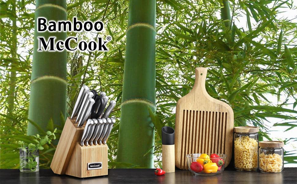 McCook 5-inch santoku knife highlighted for precise versatile chopping.