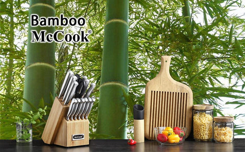 McCook 5-inch santoku knife highlighted for precise versatile chopping.
