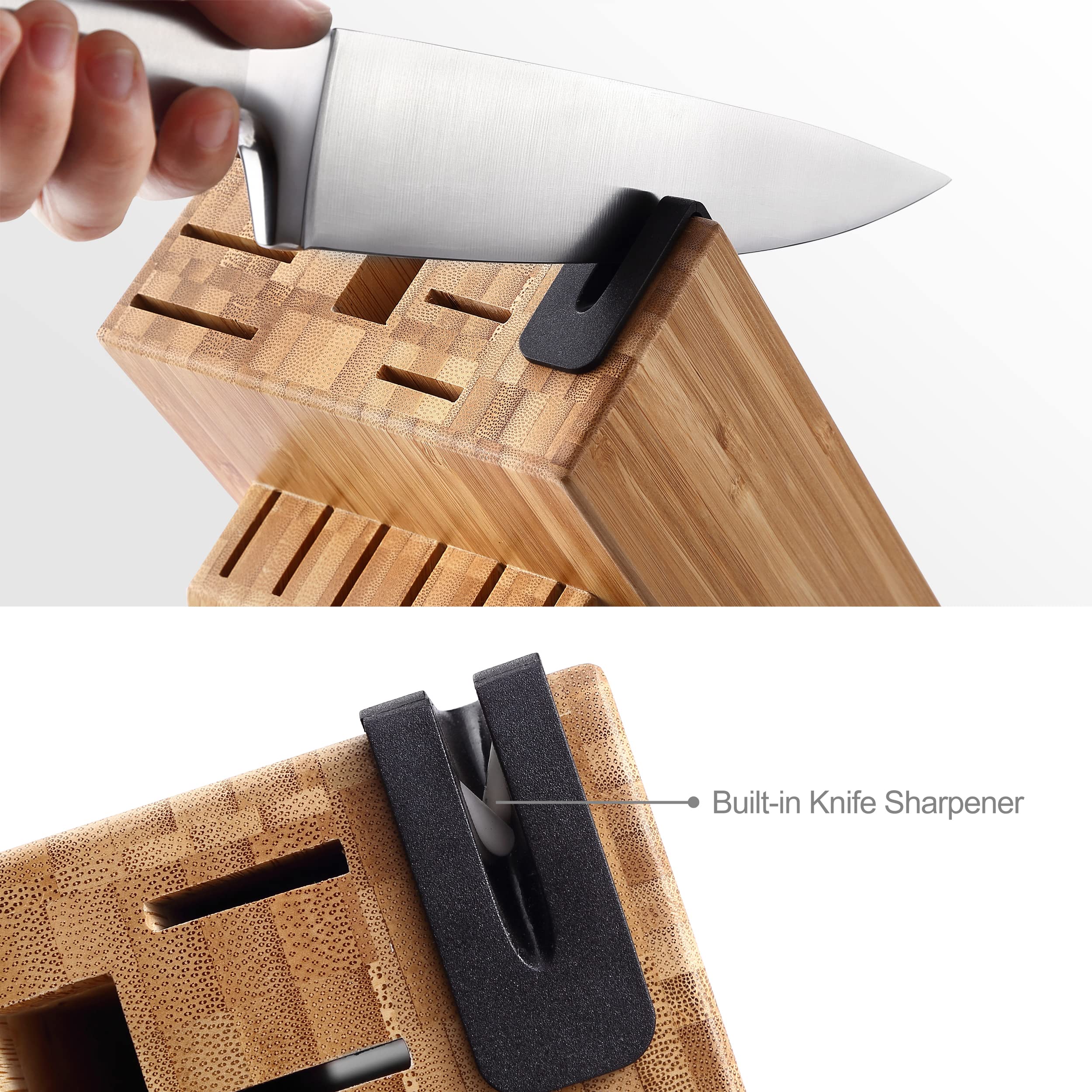 McCook 8-inch slicing knife ready for even, clean cuts.