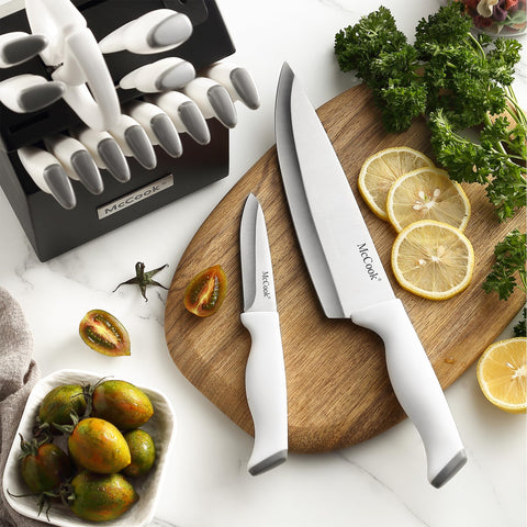McCook 8-inch slicing knife ideal for roasts and vegetables.