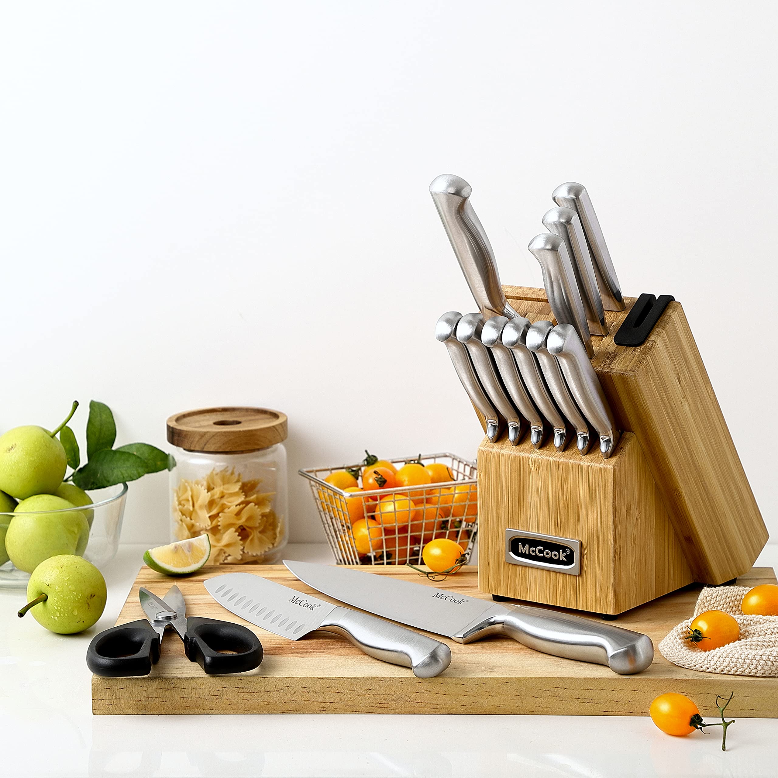 McCook kitchen shears included for versatile kitchen tasks.