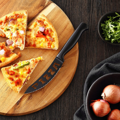 McCook 4.5-inch pizza knife cleanly slices crusts
