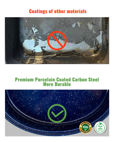 MCCSI durable enamel finish resists stains over time