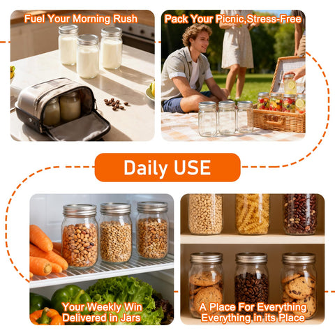 McUpper sponge brush included for thorough cleaning of jars