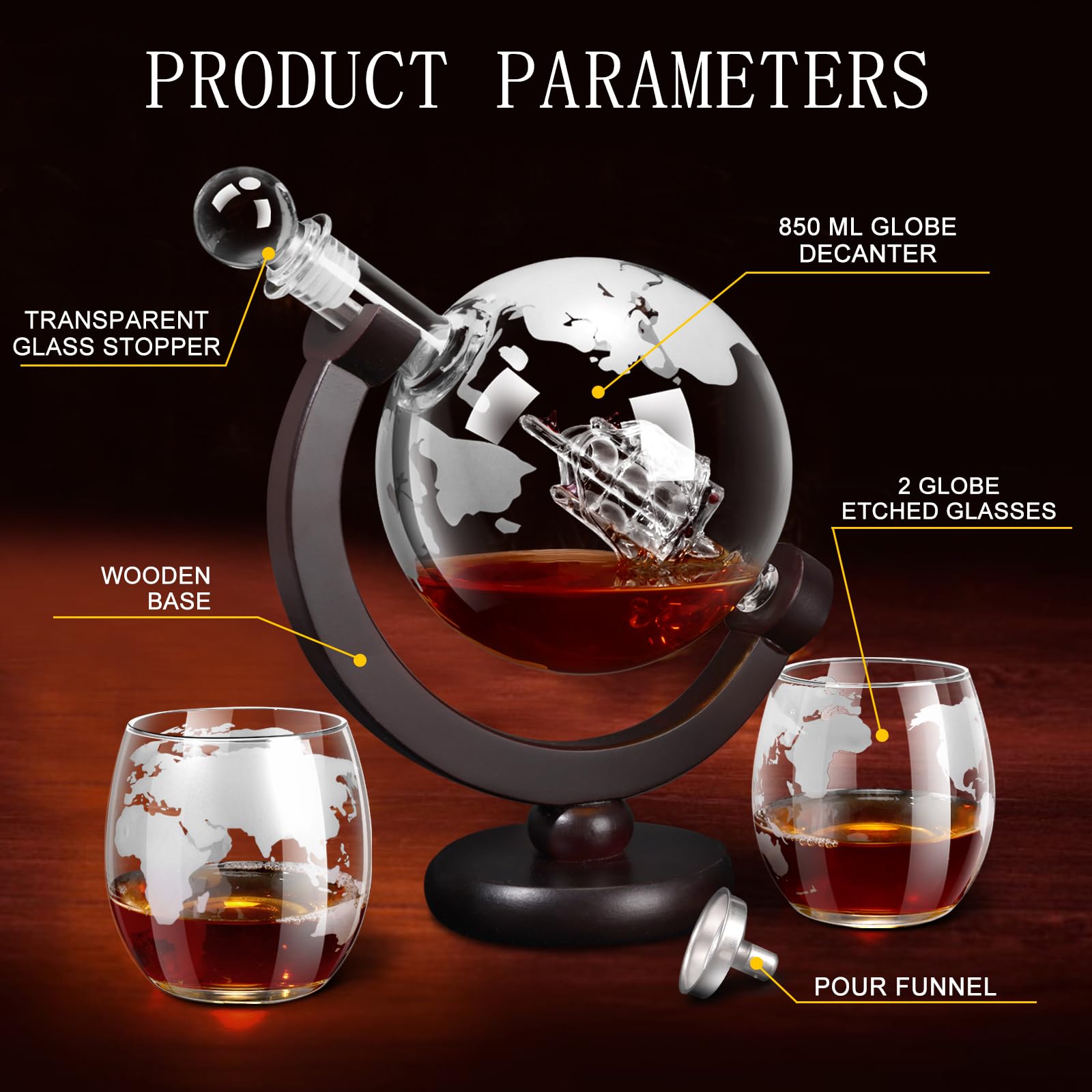 mcgskl bottle stopper and pouring funnel accessories
