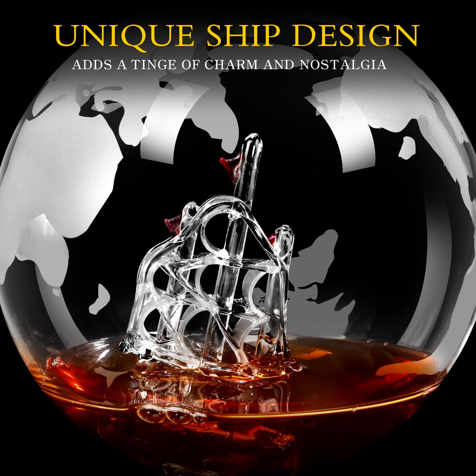 mcgskl engraved world map glasses for shared pours