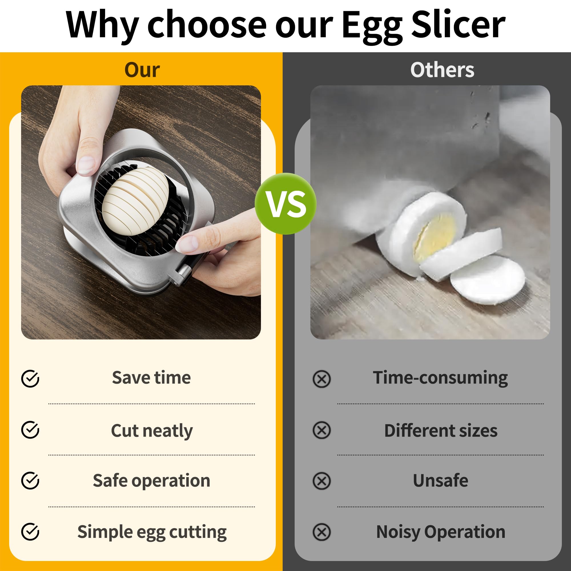MCIJRJOI egg slicer dishwasher safe for easy cleanup