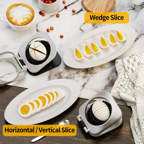 MCIJRJOI egg slicer ergonomic handle for comfortable grip during slicing