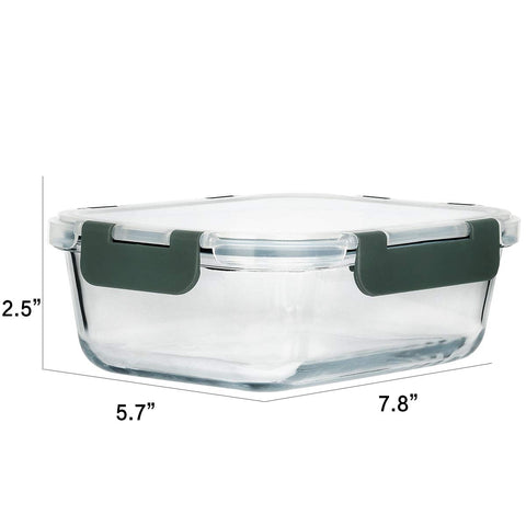 MCIRCO borosilicate glass ensures durable storage from fridge to microwave