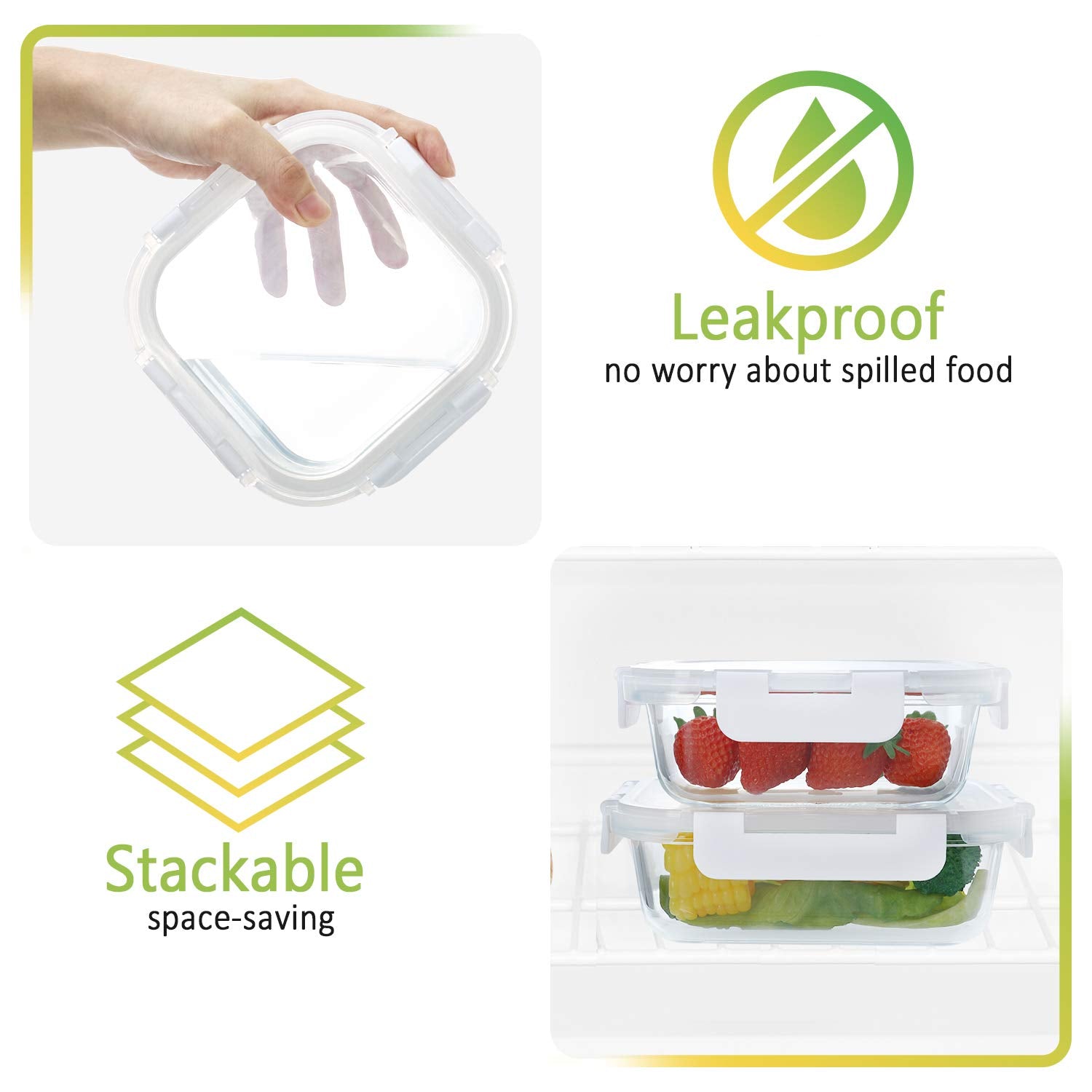 MCIRCO stackable design for a tidy kitchen and pantry