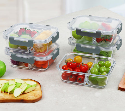 M MCIRCO microwave, oven, freezer, and dishwasher safe storage for versatile use.