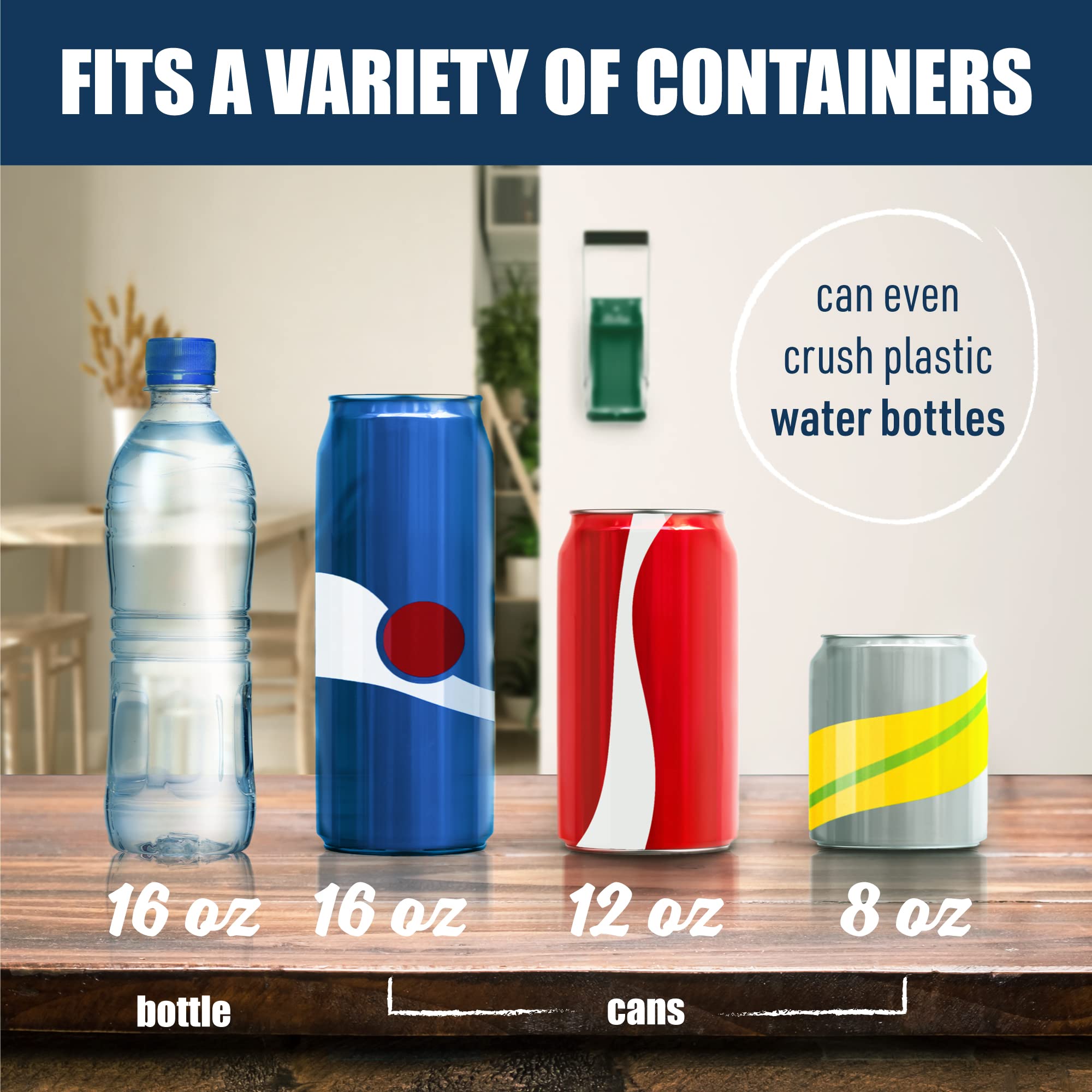 McKay crusher with built-in bottle opener feature for convenience