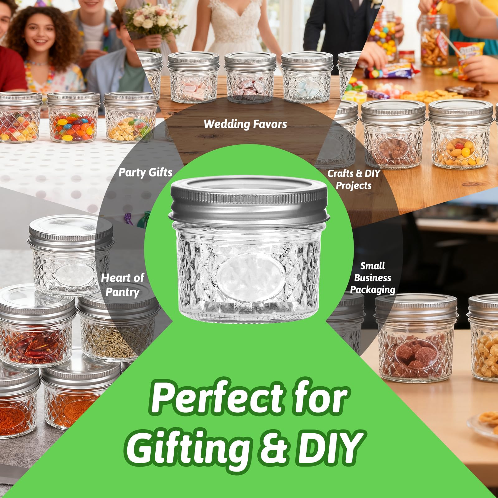 Mcupper dishwasher-safe 4 oz mason jar ready for cleanup