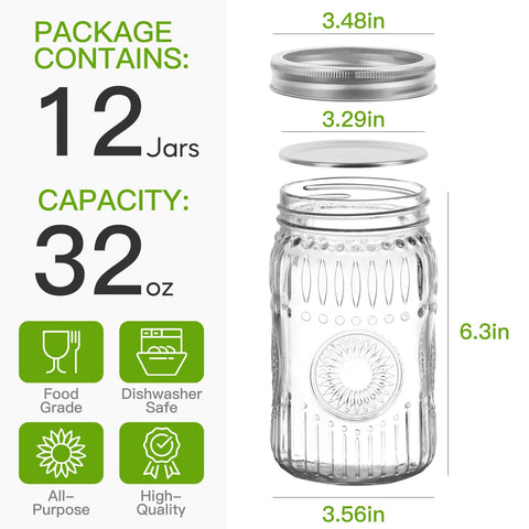 Mcupper wide-mouth jar design enables easy filling and cleaning