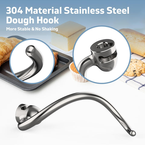 Mdduocd dough hook works with Pro 600 series for bread and pasta dough.
