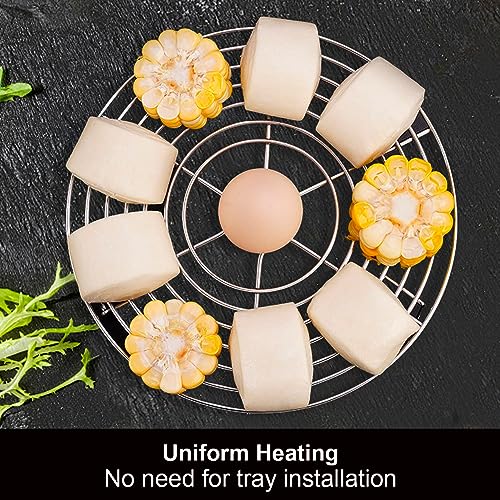 MDEOOSKY fits pots and pans with 8-inch or larger diameters for versatility.
