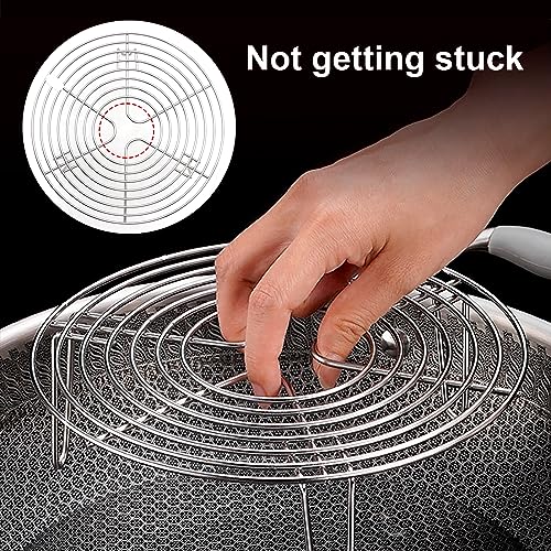 MDEOOSKY steamer rack with high stand prevents water contact.