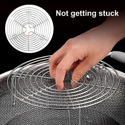 MDEOOSKY steamer rack with high stand prevents water contact.