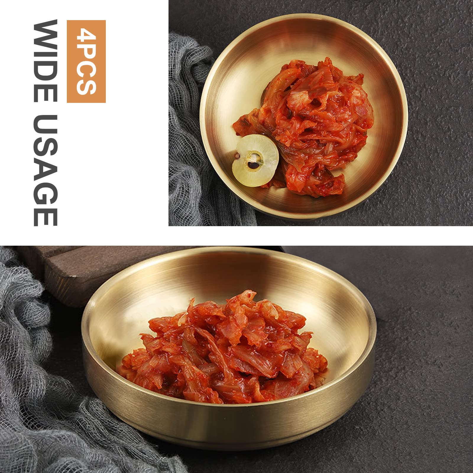 MDEOOSKY dish stacked display highlights easy storage and multiple plates.