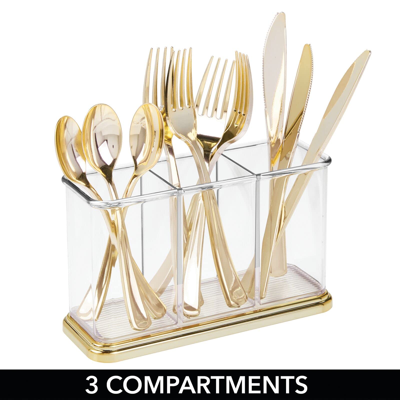 mdesign Hyde space saving design fits narrow counters and cabinets elegantly