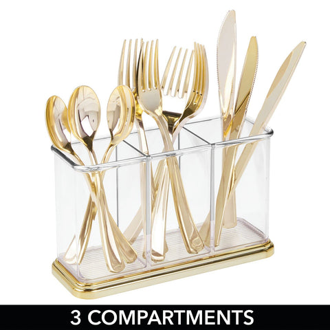 mdesign Hyde space saving design fits narrow counters and cabinets elegantly