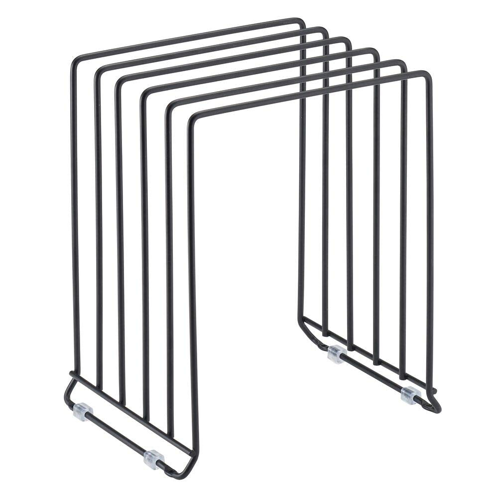 mdesign pot lid and pan rack in cabinet shelving for organized storage