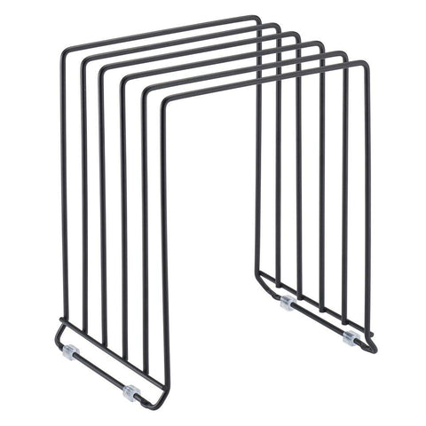 mdesign pot lid and pan rack in cabinet shelving for organized storage