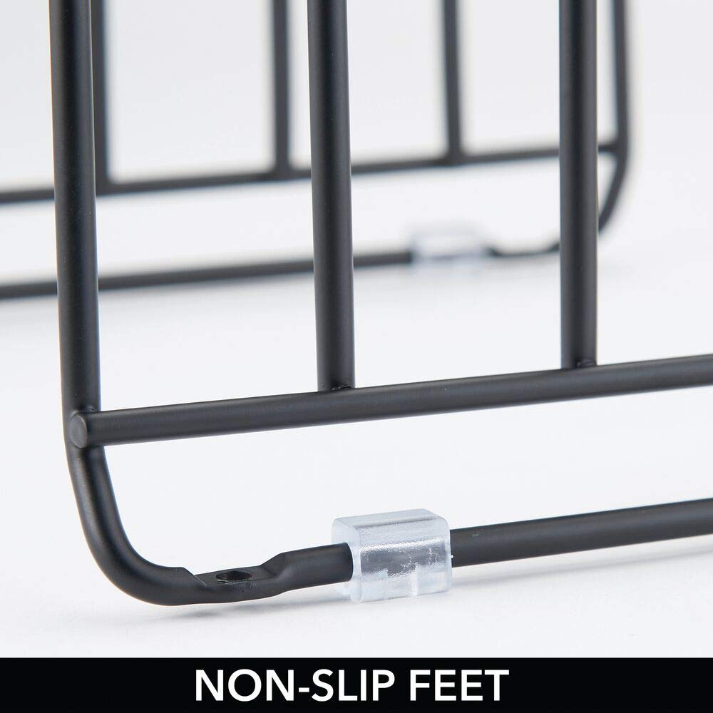 mdesign pot lid and pan rack loaded with pots for quick access