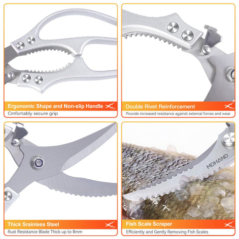 MDHAND kitchen shears dishwasher safe for easy cleanup
