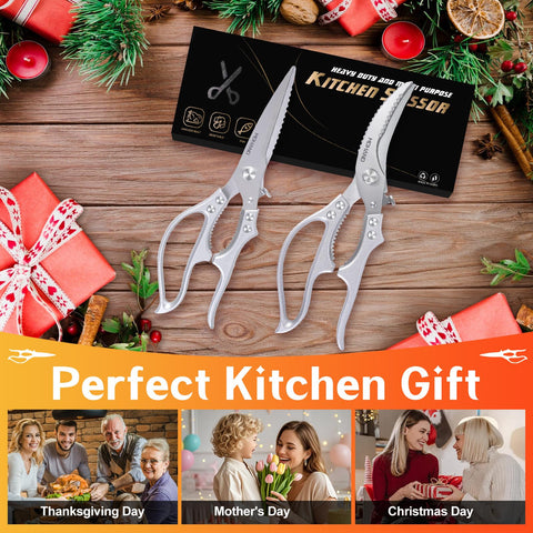 MDHAND kitchen shears gift-ready packaging for home cooks and BBQ lovers