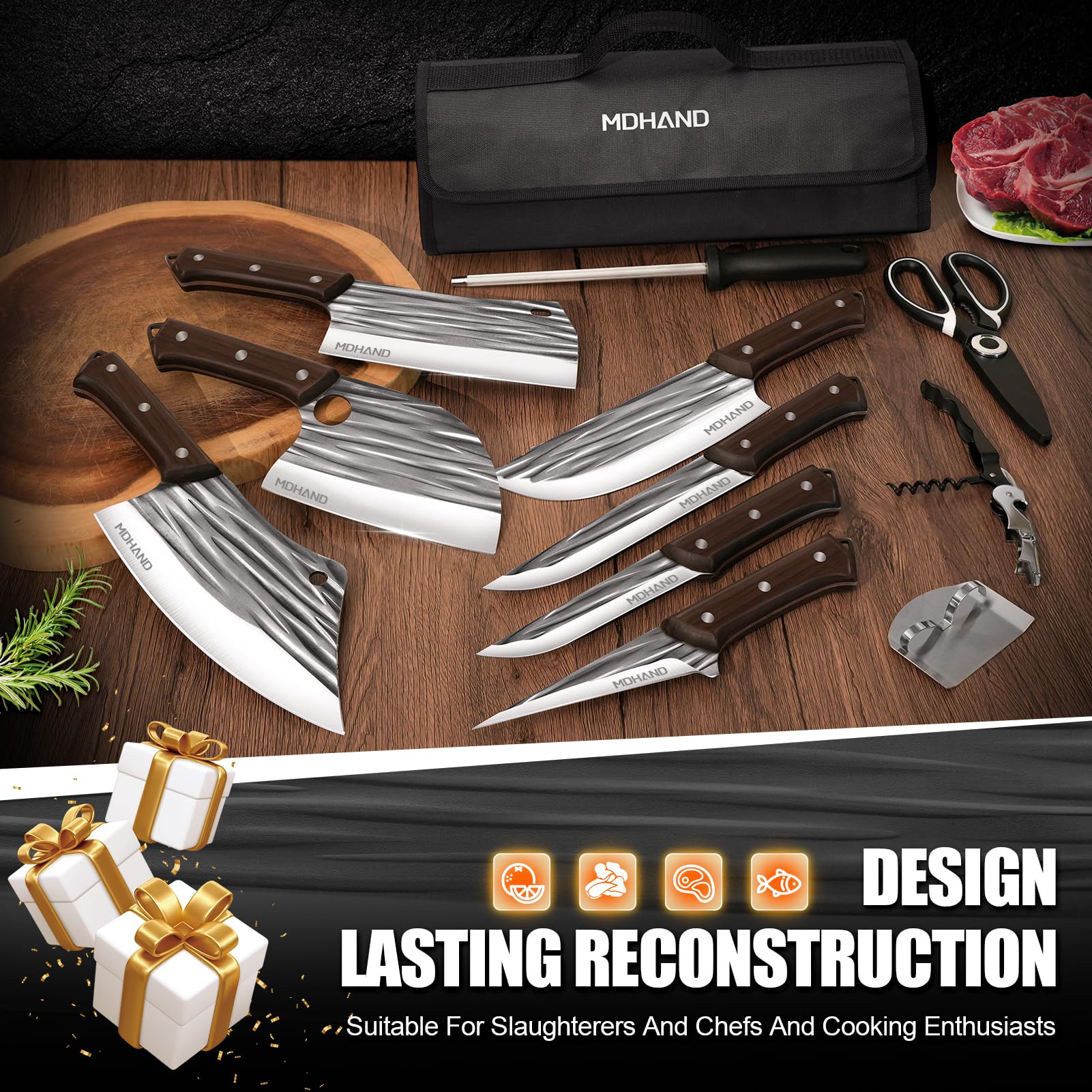 MDHAND roll bag keeps all blades secure and portable