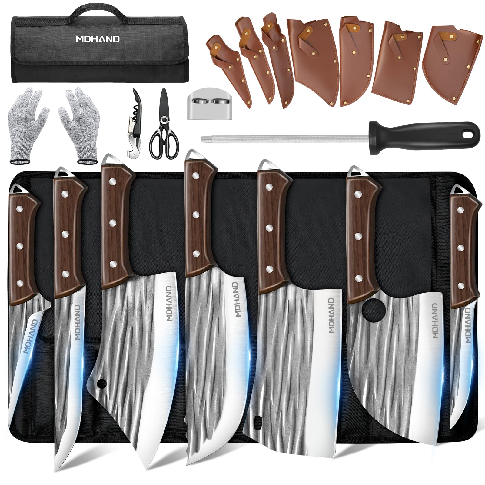 MDHAND Serbian chef knife for precise slicing and versatile prep