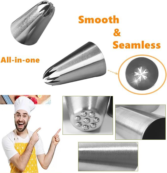 MDLJG French star nozzle for intricate decorative detail