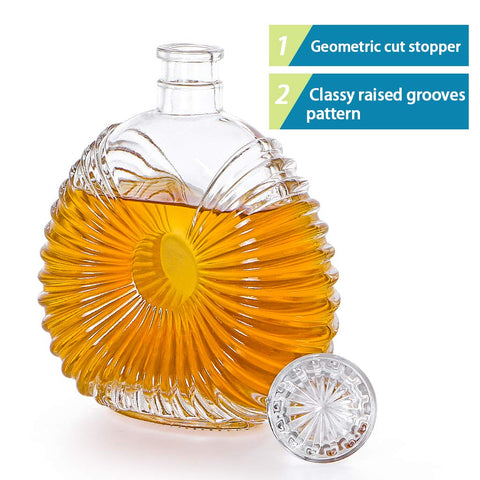 MDLUU Whiskey-brandy-scotch serving decanter suits gatherings and celebrations.