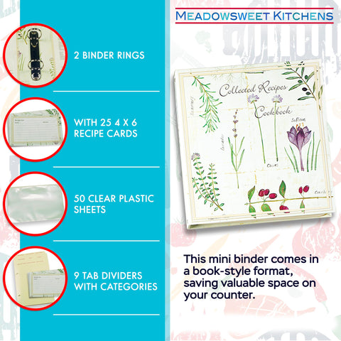 Meadowsweet Kitchens 25 recipe cards pack ready for meal planning and ideas.