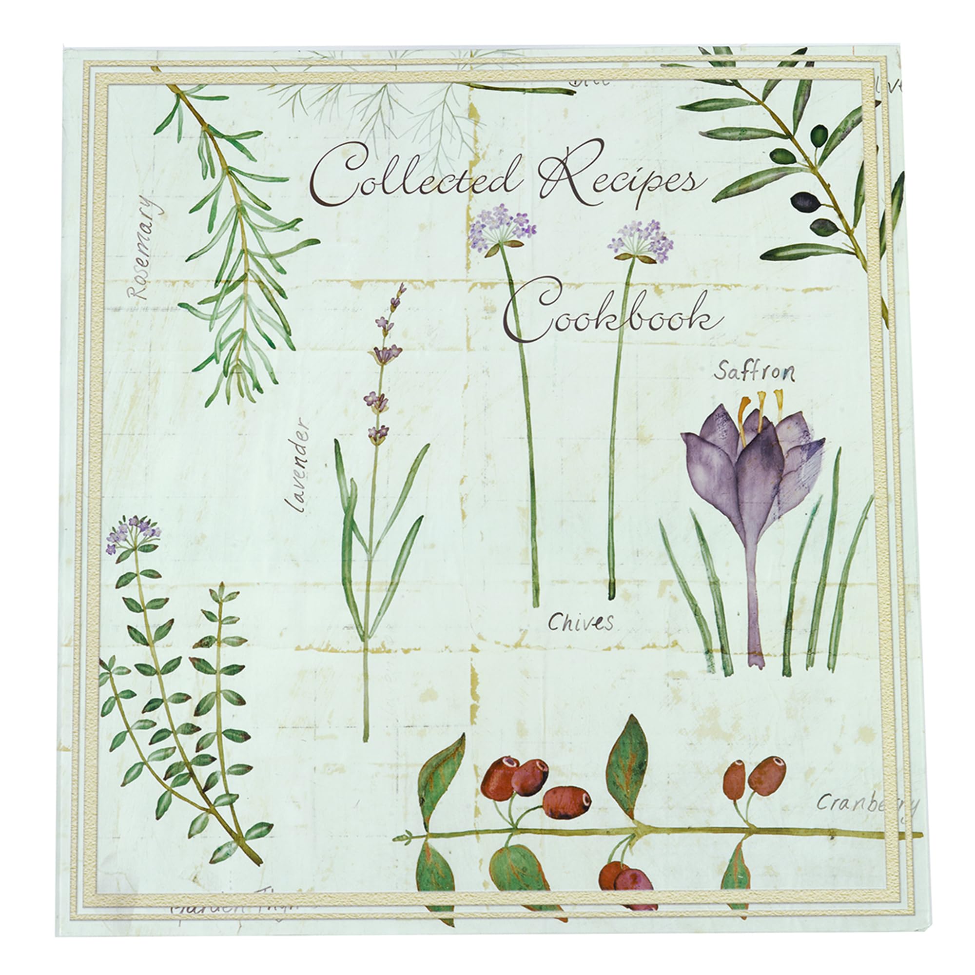 Meadowsweet Kitchens Botanical Treasures binder front for compact kitchen organization.