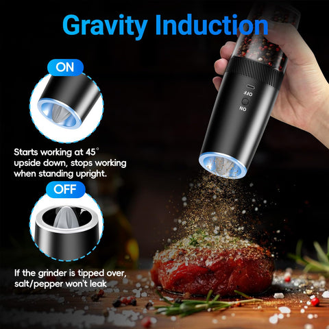 MealHelper 135ml capacity grinder reduces refills during cooking.