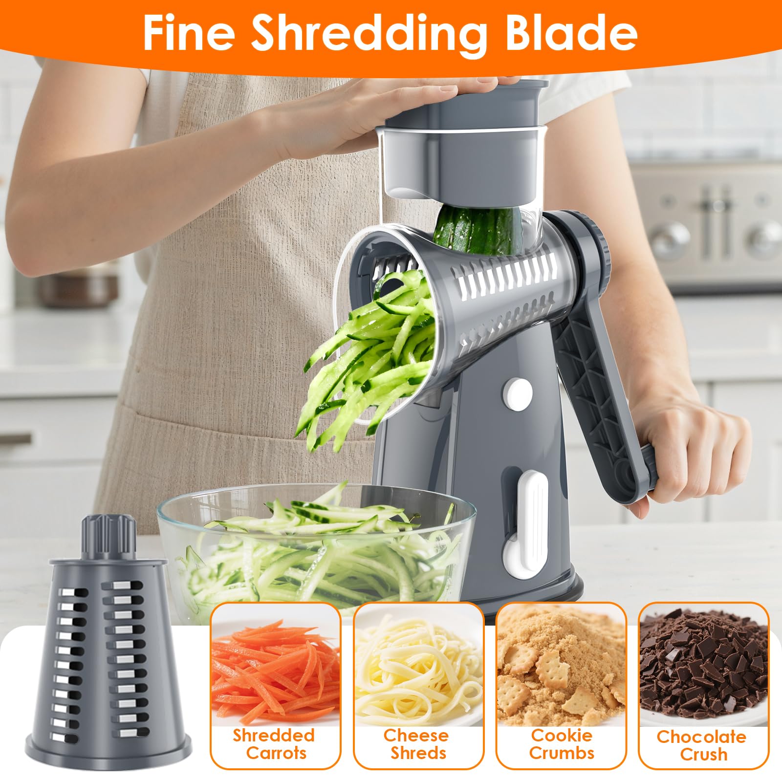 MealHelper compact design fits in drawers with blade storage